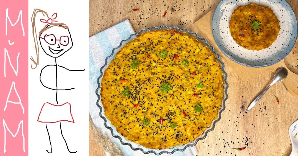 recept na květákový koláč fitness zdravý